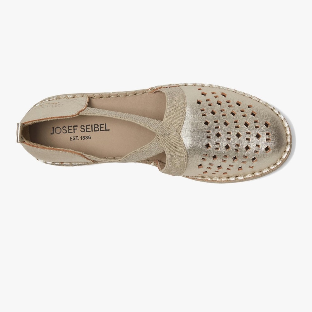 Joseph Seibel Sophie 44 leather pull on flat espadrille